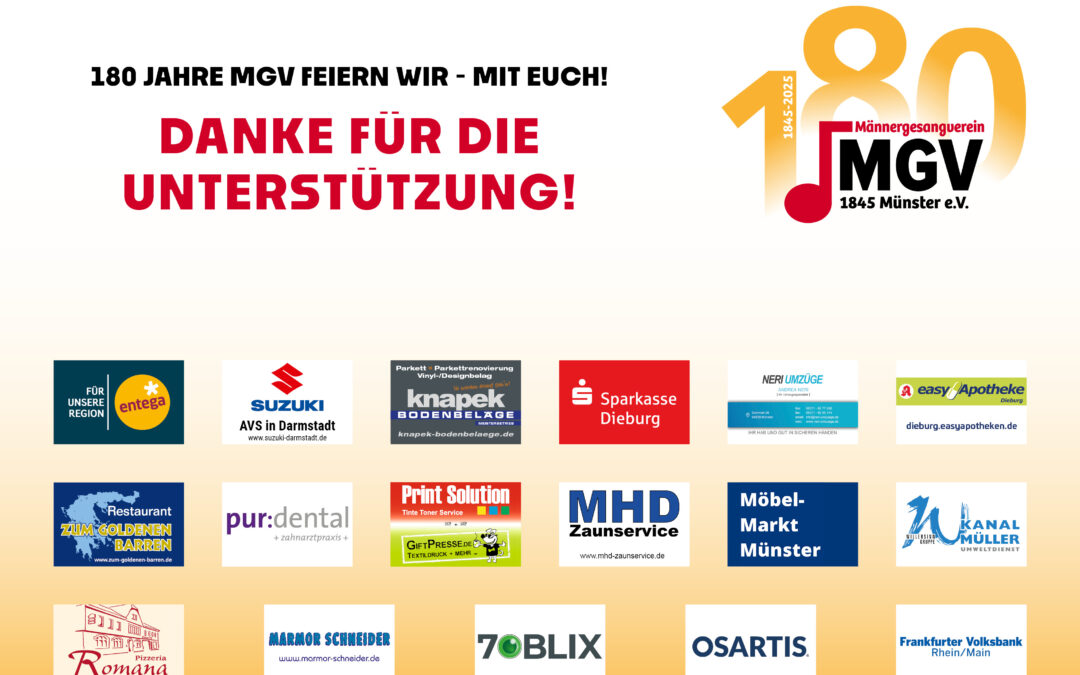 Wir sagen DANKE!